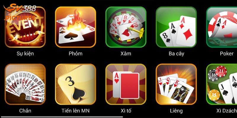 Sơ lược sảnh game bài SV388